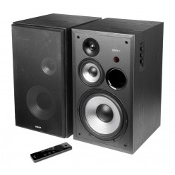 Edifier R2850DB (Bluetooth) Black, 2.0/ RMS 150W (2x68W), Qualcomm aptX, Three-amping, Hi-Fi, Audio in: Bluetooth V5.1, two digital (Optical, Coaxial) & two analog (RCA), remote control, wooden, (6.5-+4-+3/4-)